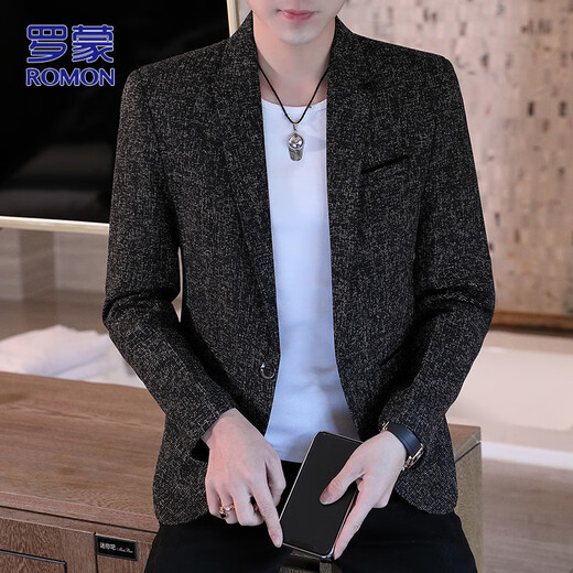 ROMON suit men's small suit jacket men's autumn and winter casual business formal wear young and middle-aged dad's single suit dress