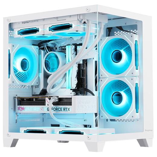 Colorful Core i5 14600KF/245KF/5060/5060Ti/5070 E-Sports Host Pure White Game Live Computer Design Rendering Productivity 3A FPS High Frame Equipped with an i5 14600KF+5060 D4 Single Host