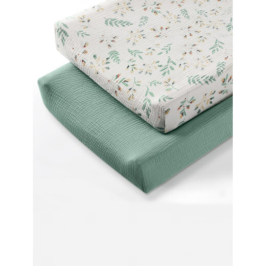 MPPMCK cross-border baby changing table pad cover pure cotton crepe fabric is more breathable and soft baby changing table pad J19 (excluding inner pad) 78*40*10