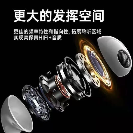 Type-C digital decoding chip earphones are suitable for Huawei/Honor/Xiaomi/OPPO/vivo/Apple 15-16 high-fidelity wired tablet games without delay Type-c digital chip wired earphones