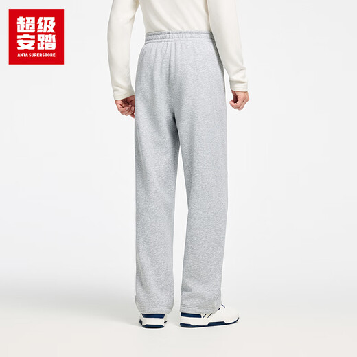 Super Anta velvet sweatpants men's autumn and winter warm and comfortable loose flat casual long pants men 152548306U
