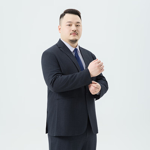 Ayou Fat Plus Size Business Suit Suit Loose Formal Wedding Groomsmen Grooms Dress Work Interview Commuting Suit Men