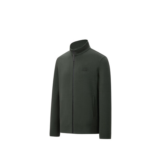 Biyinlefen 16-gauge ultra-fine wool spring and autumn men's casual jacket, versatile, warm and skin-friendly, stand-up collar jacket, light business