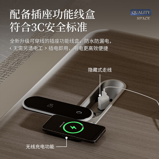 ZHONGSHENG Desk Boss Desk Modern Simple Chairman Executive Desk President Office Office Furniture Table and Chair Combination Desk Color Card Sample 10cm*10cm