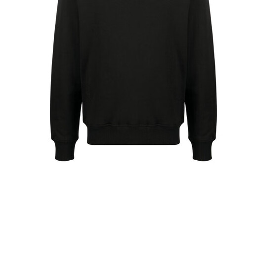 Versace (VERSACE) JEANSCOUTURS23 letter collar sweatshirt men's black black S