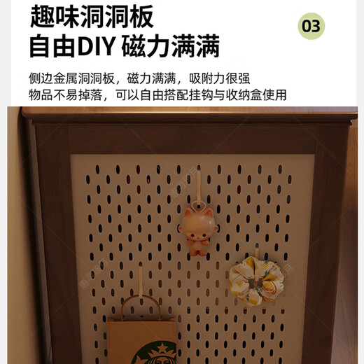 Huixun solid wood desk and bookcase combination with perforated board for home bedroom children's study table modern simple office computer desk black walnut color #desk 100cm*50cm*75cm