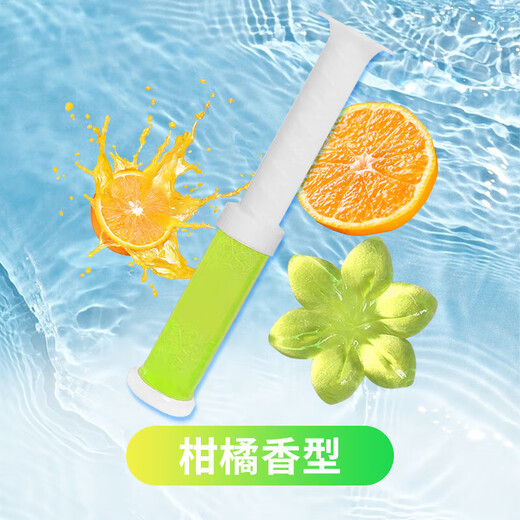 Toilet Flower Deodorizing Cleaner Bathroom Fragrance Flower Gel Toilet Urinal Descaling Magic Fragrance Flower Citrus Fragrance 6 Pack + 2 Putters