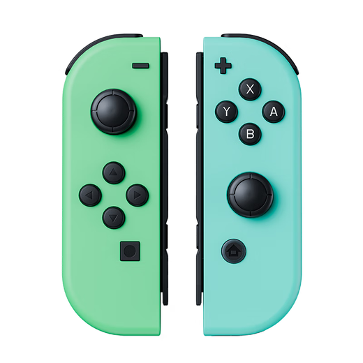 Game controller suitable for Nintendo switch, two-person line up, one-button wake-up, six-axis body vibration controller, Bluetooth, joycon controller does not support fitness ring, Animal Crossing color