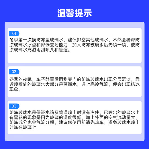 Blue Star Antifreeze Glass Water-30 C 2L*2 bottles Powerful degreasing film for car glass, decontamination and wiper water for all seasons