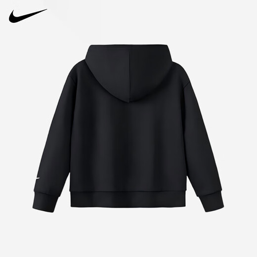 NIKE Nike children's hooded suit plus velvet 2025 new autumn and winter cotton two-piece youth sweatshirt for boys and girls, black 2233, velvet and thickened style, high weight 160/L, recommended height 152-158cm NIKE Nike children's hooded suit plus velvet 2025 new autumn and winter cotton two-piece youth sweatshirt for boys and girls, black 2233, velvet and thickened style, high weight 160/L, recommended height 152-158cm