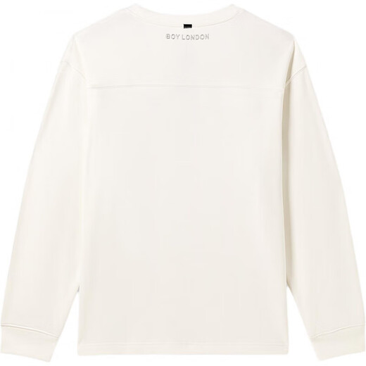 BOY LONDON small LOGO casual loose pullover sweatshirt for men and women, white M
