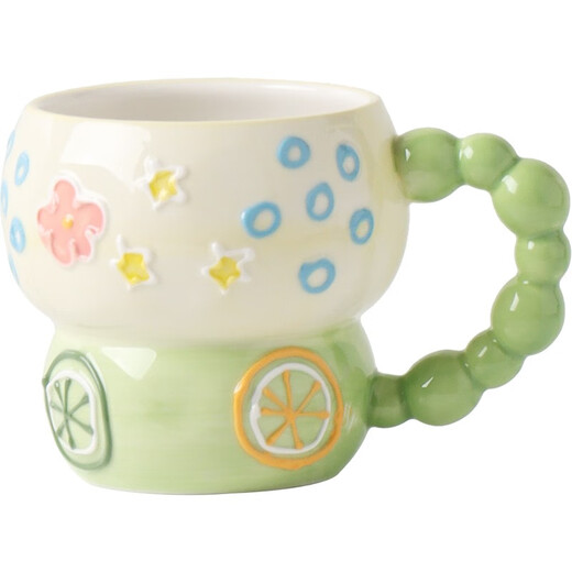 Kawashimaya creative mug household niche design ceramic water cup high-value breakfast milk coffee cup