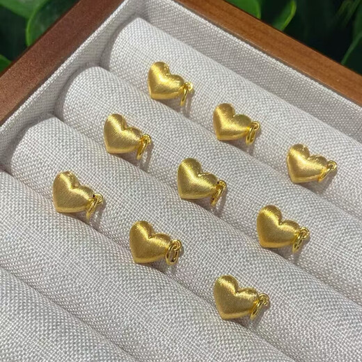 18K gold diamond love pendant, high-end love necklace for girlfriend birthday gift, heart-shaped necklace for women, yellow inlaid love heart