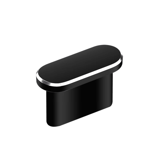 Mu Nian is suitable for Apple 17 mobile phone dustproof plug, iPhone17ProMax charging port dustproof plug, USB-C plug, silicone plug, metal plug, data port plug, silicone style - black 5 pieces + storage box, suitable for iPhone17 Pro