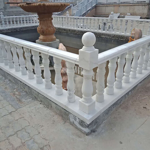 Customized stone sculpture balcony stone column guardrail fence vase column marble handrail villa stair stone (4 pieces drawing deposit 1