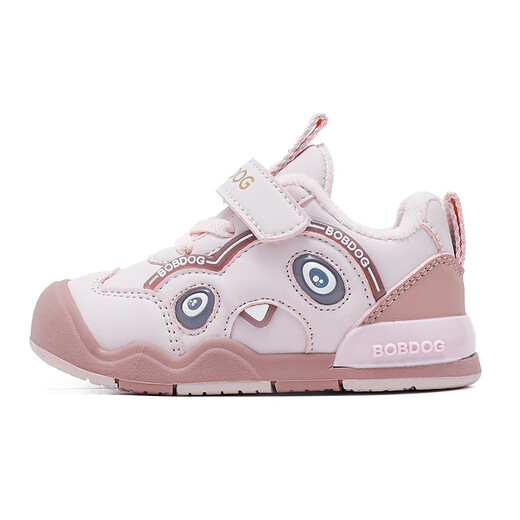 BOBDOG children's shoes, children's winter comfortable and warm toddler shoes, girls' baby shoes 106355091 tender pink/light lotus root powder 23