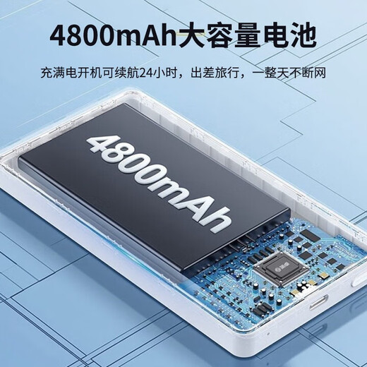 朵扬随身wifi2025新款无线wifi便携式移动wifi随身4g路由器无限流量5ghz免插卡移动电信双网通无线网卡 【5000毫安升级款】2025顶配5Ghz