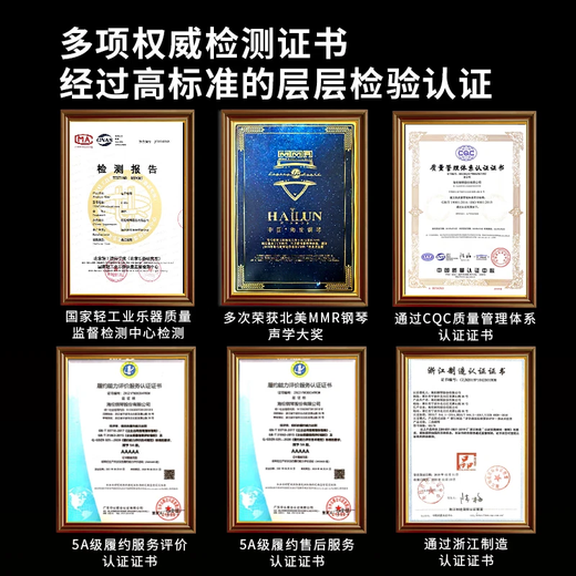 Hailun Electric Piano H301i Elegant Black Graded Heavy Hammer 88 Keys AI Intelligent Real Steel Tone Home Vertical Adult Beginner