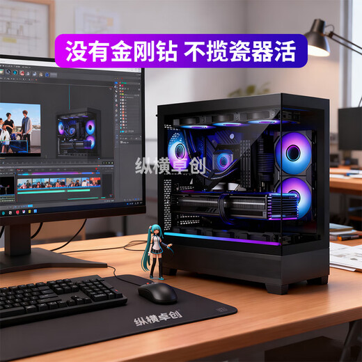 Zongheng Zhuochuang graphics workstation designer 24-core i9 14900KF/RTX5000 Ada/5090 32G modeling rendering model training AI computing power assembly desktop computer host configuration two i9 14900KF+5060Ti 16G