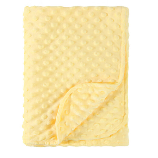 Newborn Bean Velvet Soothing Blanket Baby Double-layered Edged Pressed Foam Blanket Baby Cover Blanket Solid Color Quilt B146-White 80*100CM