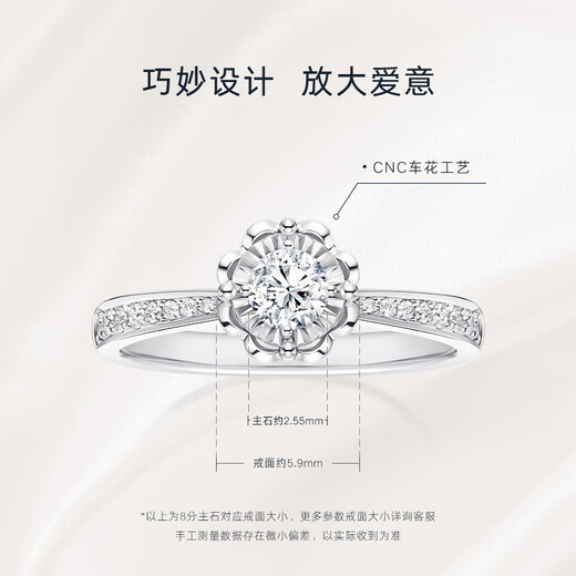 DR Proposal Diamond Ring Platinum BELIEVE Simple Luxury Snow Heart Mark Wedding Ring WJ0117 Holiday Gift Set TOP* Total about 22 minutes 15 minutes H color SI1