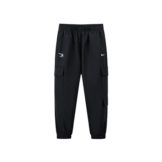 NIKE3BRAND 耐克男女童梭织长裤2025冬季新款加绒保暖儿童工装裤