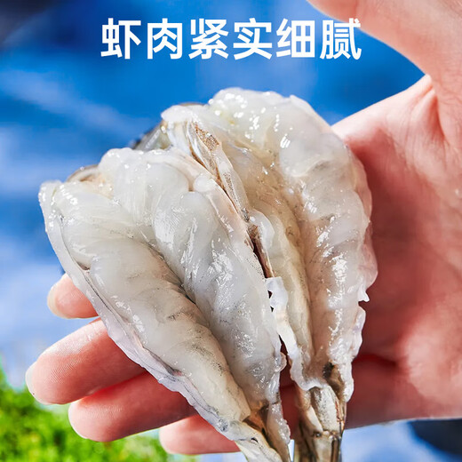 Linglue Qingdao Salted Frozen Prawns Net Weight 3Jin Jin is equal to 0.5kg 105-120 pieces Salted Frozen White Prawns Prawns Base Shrimp Fresh Shrimp