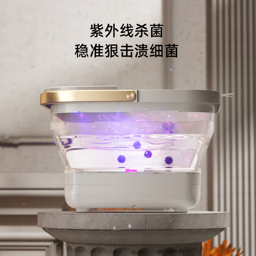 Mrs. Monkey foot bath tub, electric heating, fully automatic massage footbath, intelligent constant temperature knee-level home use, practical birthday gift for parents, mothers, old women and elders, Bluetooth mobile APP operation/UV design/folding and easy storage