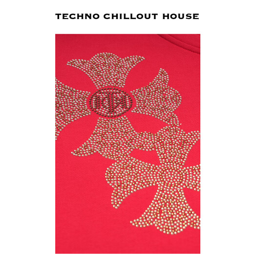 TCH Light Luxury Early Autumn Fashion Cross Casual Versatile Lazy Style Women's Sweater Set T75C07E1010 Red M