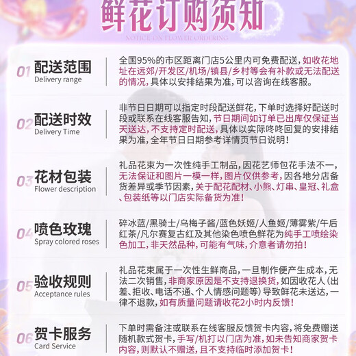 Huawang Flower Express Flower Gift Crushed Ice Blue Roses Confession of Love to Girlfriend, Lover, Birthday Gift Girl Same-City Delivery Star Love 11 Crushed Ice Blue Roses |dy679