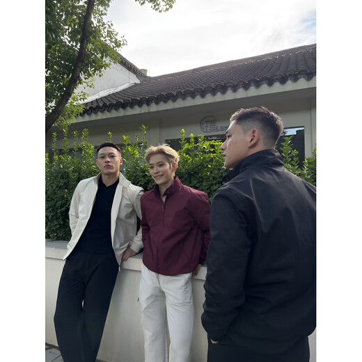 Muwei American-style GTAL stand-up collar and shoulder jacket for men in autumn, three-proof, tough and handsome, casual and high-end top jacket, black, 90% of buyers choose XL, recommended 140-160Jin Jin equals 0.5 kg