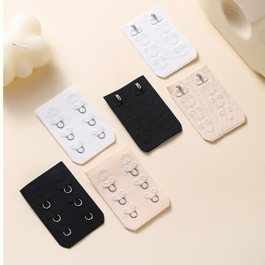 Underwear Seamless Extended Buckle Swimsuit Back Buckle Bra Invisible Extended Buckle Back Buckle Bra Extension Buckle Small Three Rows Three Buttons 4.5cm Skin Color (Height 5.6cm)