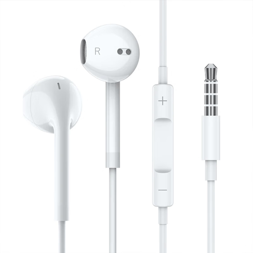 Earphones wired in-ear high-definition sound quality typec interface suitable for Apple Huawei vivo Xiaomi oppo round hole earplugs iPhone15/16/17 headphones 3.5mm round head wire control with microphone high-definition sound quality