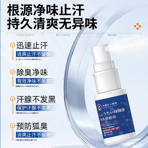 Jibu Pharmaceutical Antiperspirant Lotion to Remove Body Odor for Men and Women Special Underarm Odor Deodorant Cleansing Liquid Antiperspirant Spray *3 Bottles