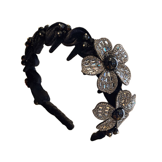 Kamalun (KAMALUN) light luxury women's headband 2025 new face wash headband pressed hairpin flower high-end hair accessories high-end headwear smart flowers brand gift box