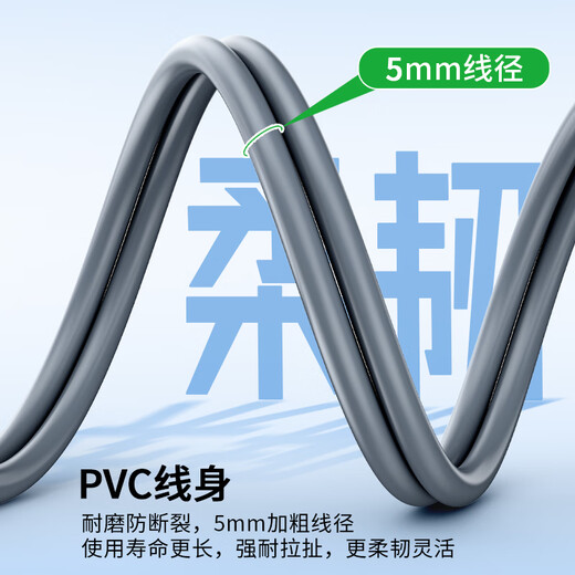 Jinghua 3.5mm male to male AUX audio cable mobile phone audio car connection cable tablet laptop headset car speaker conversion to recording cable gray 1.5 meters A240E