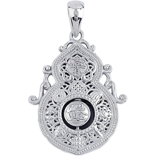 Lao Fengxiang platinum hollow Ri Jin Dou gold four beauties of life pendant platinum jewelry white gold about 5g