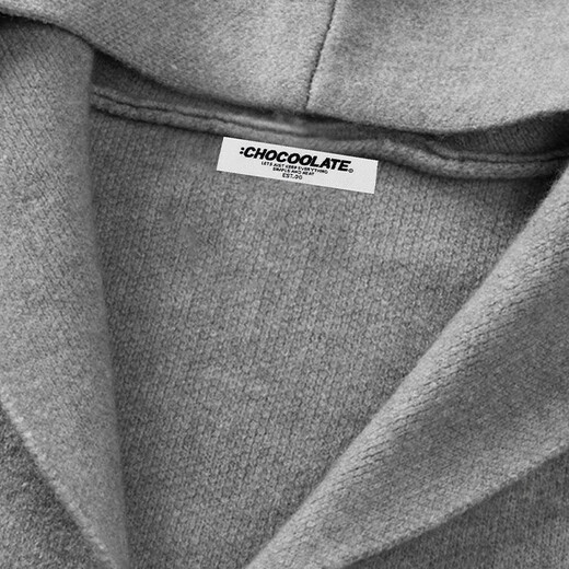 CHOCOOLATE it Women's Classic Korean Style Hooded Sheep Wool Knitted Cardigan Sweater Women's Autumn and Winter Small Temperament Jacket Women Oatmeal Color One Size