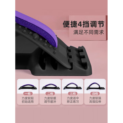 Iosn crawler machine lumbar spine stretching core training lumbar top lumbar plate lumbar spine reliever spine device massage plate lumbar support blue enhanced stepless adjustment model rotation adjustment / stainless steel support / bionic