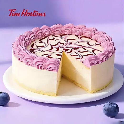 Tim Hortons Ice Cream Cheese Blueberry Whisper Cake Birthday Cake 6 Inch New Year Gift Party Party Cake Dessert