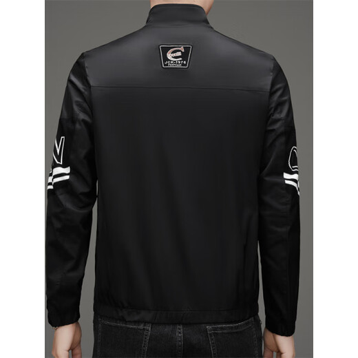 AX Armani men's casual jacket Korean style trendy brand versatile men's top 2025 new handsome autumn jacket black M 170