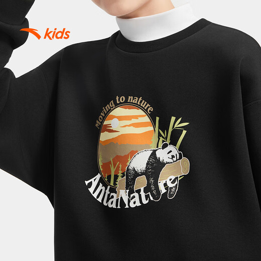 ANTA Children's Sweatshirt Men's Autumn and Winter Sweatshirt Outdoor Series Sports Knitted Pullover 352546701