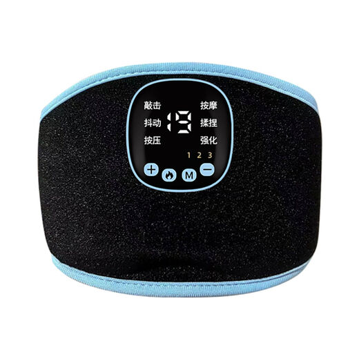 Kang Junhong hand rehabilitation trainer, finger and hand massager, stroke hemiplegia arm and leg function electric 5, 6 modes, 19 levels of intensity, 3 levels of hot compress black and blue