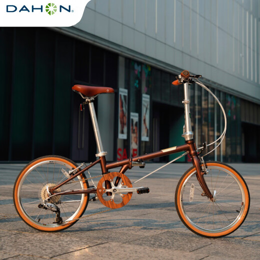 Dahang 20-inch D10 variable speed folding bicycle adult male and female student retro bicycle pomegranate red 20 inches_20 inches