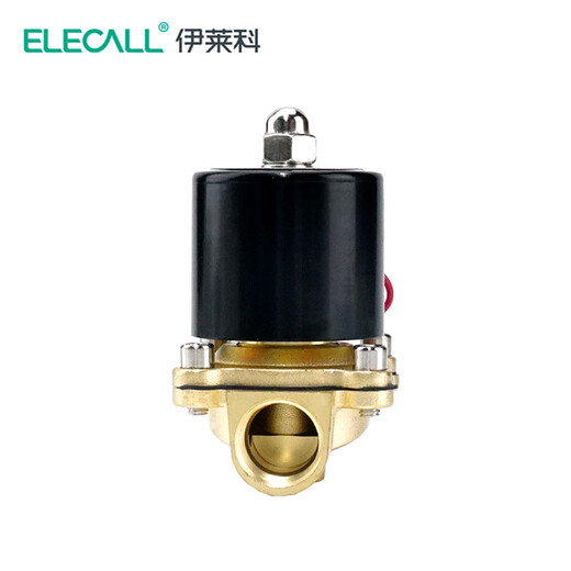 ELECALL solenoid valve (4 points) Copper water valve oil valve air valve normally closed type AC220V 2W-160-15