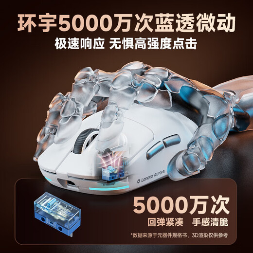 联想（Lenovo）GM11无线蓝牙三模鼠标有线电竞游戏轻量化长续航人体工学吃鸡拯救者笔记本办公鼠标 三模鼠标黑色【轻量化/六档DPI/游戏办公必备】