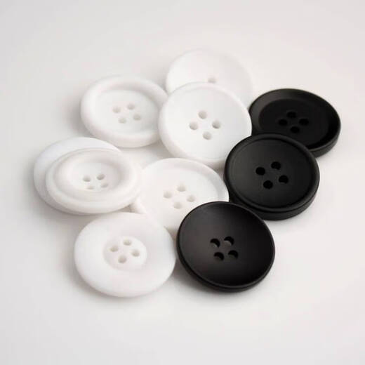Fantasy coat buttons men and women resin suit white coat button white coat chef nurse uniform windbreaker orange 2112 matte white 10 pieces 30mm