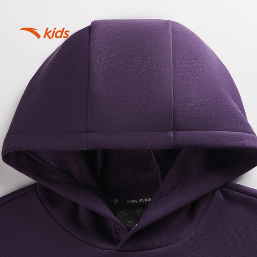 ANTA children's sweatshirt plus velvet to keep warm for older boys 2025 winter sweatshirt sports knitted hooded pullover 352541731
