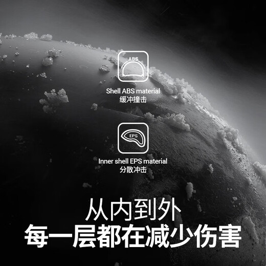 Nanen ski helmet men's and women's mips anti-collision single and double plate warm and breathable all-in-one snow helmet matte black L