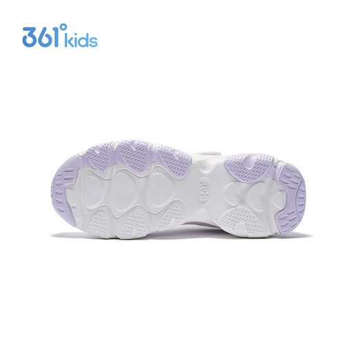 361 Children's Cotton Shoes 2025 Winter Women's Large Leather and Velvet Warm Cushioning and Wear-Resistant Sports Shoes Purple 37